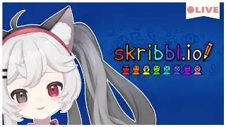 【Scribble.io】Sleepy cat plays with viewers