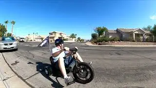 08-26-22 Mototec MT- Drifter Electric Drift Trike first video of me drifting. Michael Hoffman.