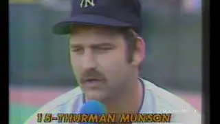 New York Yankees Thurman Munson Interview on Billy Martin Resignation (July 23, 1978)