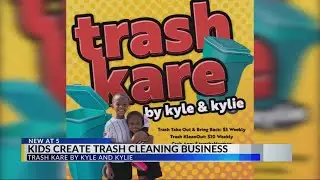 Crowley kids start a summer business cleaning trash bins