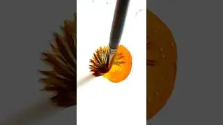 Easy Onestroke Paint idea 🧡💛🌼 #art #artwork #shorts #shortsfeed #painting #acrylicpainting