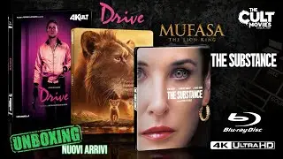 NUOVI ARRIVI (Drive - Mufasa - The Substance) Blu-ray - 4K Ultra HD - Steelbook | Unboxing