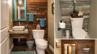 IDEIAS DE BANHEIROS DECORADOS NO ESTILO RÚSTICO!