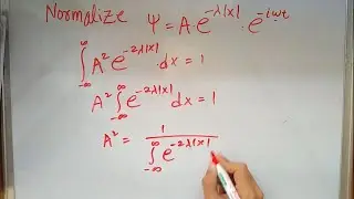 Example for NORMALIZATION and EXPECTATION VALUE - Quantum Mechanics 3.1
