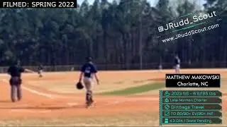 Matthew Makowski (2023 SS) *JUNIOR YEAR MIDSEASON HIGHLIGHTS* / Charlotte, NC / Lake Norman Charter