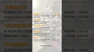 New classes! #rykcenter #meditation #kundaliniyoga