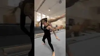 Fight choreo with @aureliaagel #stunts #mma #stuntfight #martialarts #boxing #stuntfighting #gym