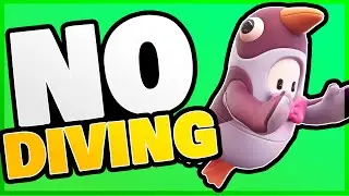 FALL GUYS BUT YOU CANT DIVE! NO DIVING ON FALL GUYS CHALLENGE! (I WON!)