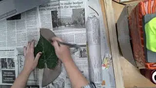 How to make a ceramic clay leaf nature plate soap dish high school visual arts lesson grades
