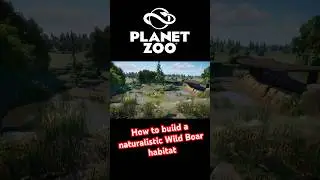 This is how I build a naturalistic Wild Boar habitat #planetzoo #planetzoogame #shorts #fyp