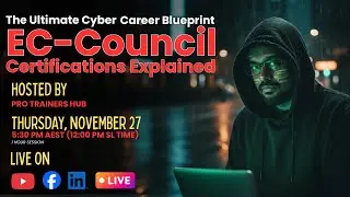 Разъяснения по сертификации EC-Council &mdash; прямая трансляция | Включить уведомления сейчас, ссылка ...