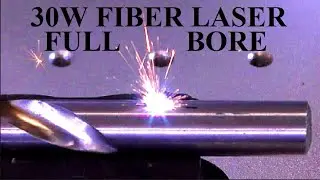 A 30watt fiber 🎇laser can do what a 100watt CO2 laser cannot FULL BORE FIBER LASERS
