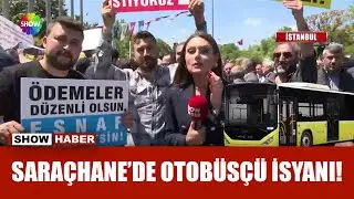 Özel halk otobüsü sahipleri eylem yaptı