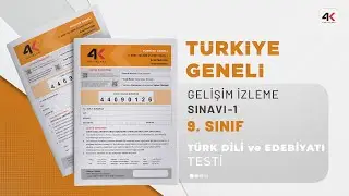 4K YAYINLARI 9. SINIF GİS 1 A KİTAPÇIĞI Türk Dili Ve Edebiyatı Testi Soru Çözümleri