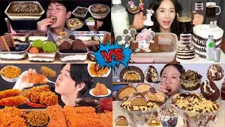 Desserts 🍰 vs Fried Chicken 🍗 | Ultimate Mukbang Food Battle 😱🔥