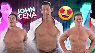 John Cena takes his SHIRT OFF!!! 😜♥️🤩