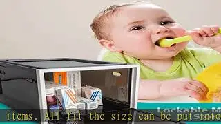 Chngna Medicine Lock Box, Medicine Lockable Storage Box, Refrigerator lockable clear box, Lockable