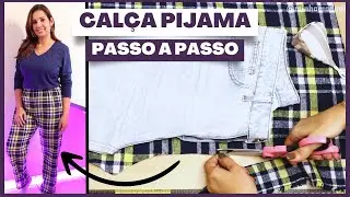 Como Fazer Uma Cal&ccedil;a Pijama Com Molde de Outra Cal&ccedil;a - Passo a Passo Completo Para Iniciantes