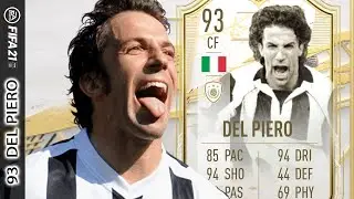 ONE OF THE BEST CAMS! 93 Alessandro DEL PIERO FIFA 21 PLAYER REVIEW ICON MOMENTS SBC MOMENTS