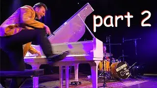 Nico Brina - Grand Boogie Woogie Piano at Kronenhof part 2 (drums by Charlie Weibel)