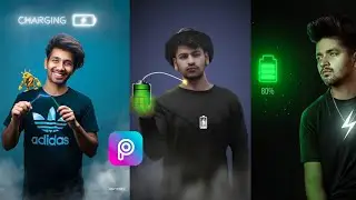 Picsart Change Photo Editing | picsart Creative | battery charging photo editing