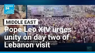 Pope Leo XIV urges unity on day two of Lebanon visit &bull; FRANCE 24 English