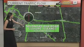 Road reopens in Solon after gas leak closes area of US 422 and SOM Center Road