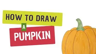 How to Draw a Pumpkin for Kids | Easy Fall Drawing Tutorial | Step-by-Step Kids Drawing Guide 2023