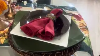 New: Traditional Fall Tablescape #Tablescapes by Carole R