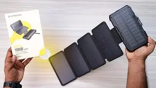 Ambrane Solar 10k Powerbank Unboxing | Solar powrbank ☀️