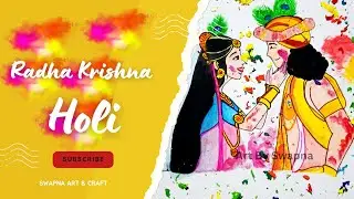 Holi Watercolor painting 🖌️ #holi  #trending