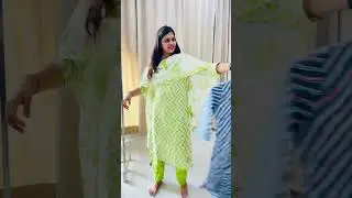 Lehariya suit in cotton fabric...#cotton kurti#lehariya