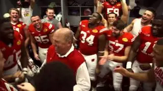 Wisconsin vs Auburn: Barry Alvarez Postgame Locker Room Celebration