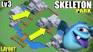 NEW BEST Base for skeleton park lv.3!! + Copy Link (UPDATED)