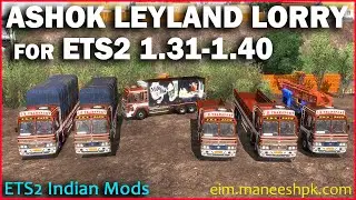 JK Ashok Leyland Truck/Lorry Mod | 1.31-1.40 | ETS2 Indian Truck Mod