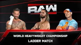 John Cena vs Seth Rollins vs CM Punk, WWE RAW 2026 | WWE 2k25 Gameplay