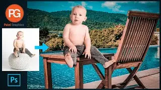 How to edit baby photos in Photoshop || baby photo editing || Patel Graphics