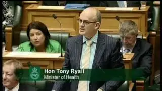 Question 4: Tim Macindoe to the Minister of Health