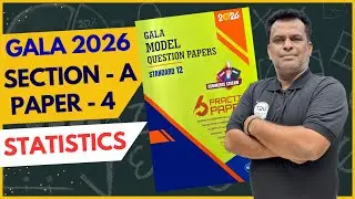 Class 12th Gala Paper - 4 Statistics | Section A | Gala Paper Solution 2026 | 12th GSEB | UGT