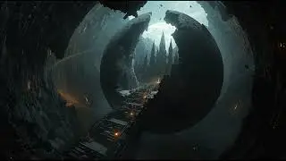 The Shattered Cathedral Planet🌌3-Hour Gothic Sci-Fi Ambience|Concave Civilization |Cosmic Soundscape
