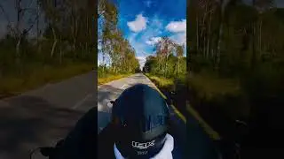 POV motorcycle ride through green nature roads #POV #NatureRide #Motorcycle #GreenRoads #Shorts