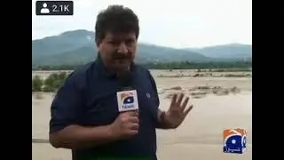 Hamid Mir on Floods giving evidence of Billion tree Tsunami