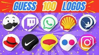 Guess the Logo in 3 Seconds | 100 Famous Logos Challenge | Famous Brands Logo Quiz