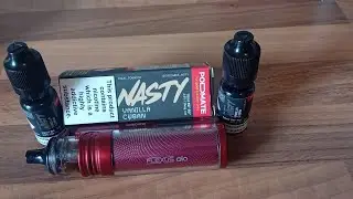 Aspire Flexus Aio Pod Kit. Mtl 1ohm Coil with NastyJuice Vanilla Cuban.