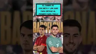 👣 El camino Jon Sanz y Coki Nieto para clasificarse a las #premierpadel  finals de Barcelona.