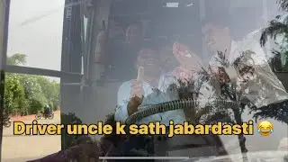 VLOG - 7 | DRIVER UNCLE K SATH JABARDASTI😂 BY YASH | COLLEGE VLOG |