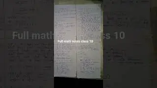 full maths formula notes/class10/Bihar board