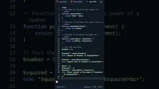 math pwr sqrt and square function syntax in php|| programming war|| #coding #php #shorts