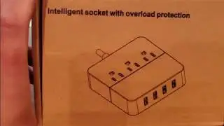 (Эпизод 2426) Распаковка Amazon Prime: сетевой фильтр Yostyle с зарядным устройством на 4 USB и 3 розетками переменного тока @amazon