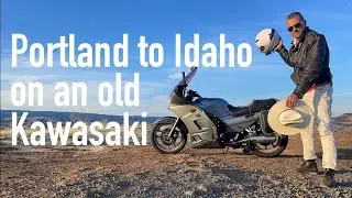 Portland to Idaho on an old Kawasaki Concours 1000.
